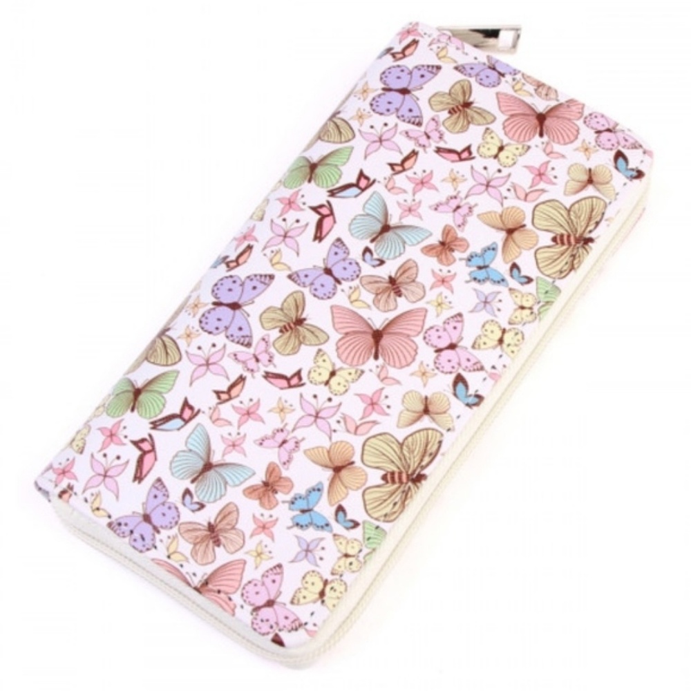 Pastel-colored Butterfly Wallet